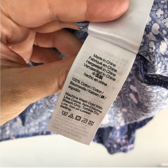 J.Crew Liberty print button-front ruffle-neck popover in Bourton Bloom - Picture 8 of 12